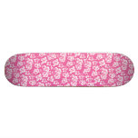 Flor rosada hawaiana patines personalizados