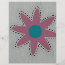 flor rosada tarjeta publicitaria