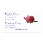 Flor rosado del Peony Tarjeta De Visita