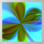 Flor tropical #1 de la fantasía poster