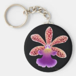 Flor tropical de la orquídea de Oerstedella Llavero