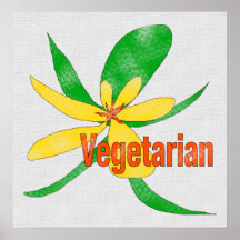 Flor vegetariana impresiones