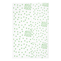 flor verde inmóvil papelería personalizada