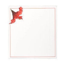 Flor vibrante del hibisco blocs de papel
