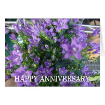 Flor violeta felicitación
