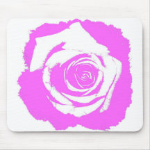 Floración color de rosa coloreada rosa de Posteriz Tapetes De Raton
