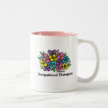 Floraciones 1 del terapeuta profesional taza