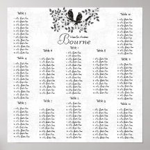 Floraciones de la margarita de los pájaros del vin poster