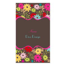 Floraciones del verano de PixDezines, BusinessCard Tarjetas De Negocios