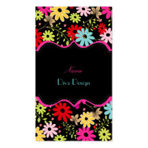 Floraciones del verano de PixDezines, BusinessCard Tarjetas De Negocios