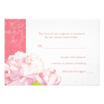 Floraciones rosadas del Peony + Remolinos que casa Comunicado Personal