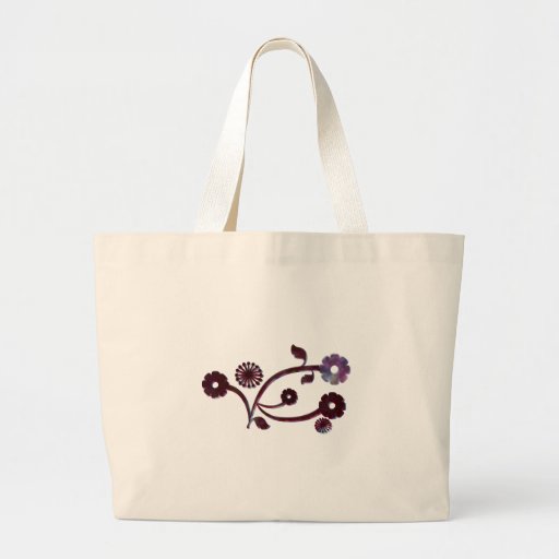 Floral abstracto marrón bolsas de mano