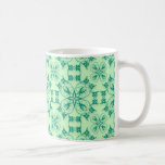 Floral abstracto verde en pálido - Mugnificence ve Taza De Café