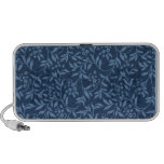 Floral azul bonito iPod altavoces