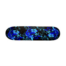 Floral azul monopatin personalizado