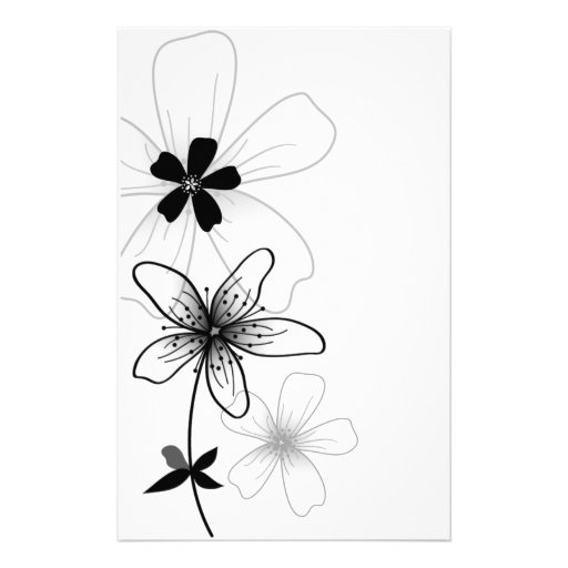 Floral blanco papelería personalizada