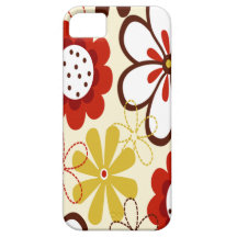 Floral colorido iPhone 5 Case-Mate fundas
