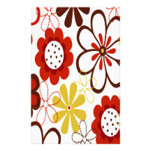 Floral colorido  papeleria de diseño