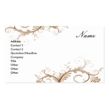 Floral decorativo de la tarjeta de visita