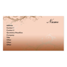 Floral decorativo de la tarjeta de visita
