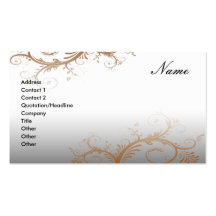 Floral decorativo de la tarjeta de visita