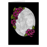 FLORAL elegante Tarjeton