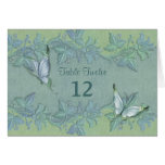 Floral en colores pastel de la mariposa - número d tarjetón