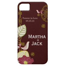 Floral festivo iPhone 5 cárcasa