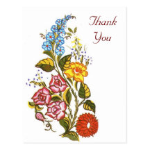 Floral húngaro tarjetas postales