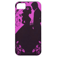 Floral nupcial - rosa iPhone 5 cárcasa