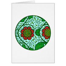 floral Ornament Indien India Grußkarten