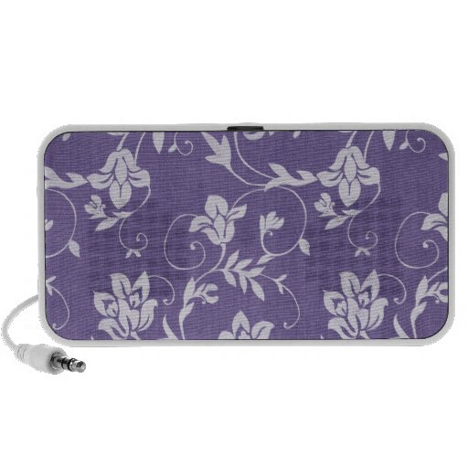 Floral púrpura (40) laptop altavoz