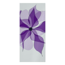 Floral púrpura comunicados personales 