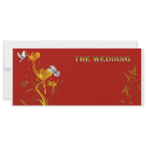 floral rojo invitaciones