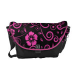 Floral rosado condimentada bolsa de mensajería