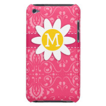 Floral rosado; Margarita iPod Touch Protector