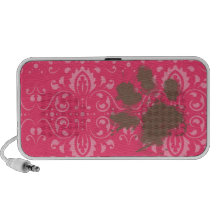 Floral rosado; Regalo divertido para el dueño del  Mini Altavoz