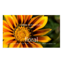 Floral - tarjeta de visita de la margarita african