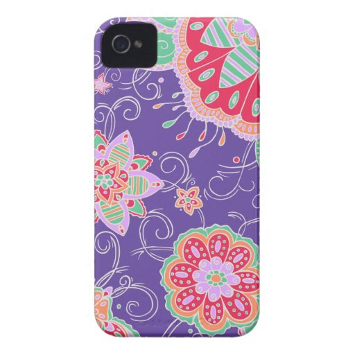 Floral tropical ligero Case-Mate iPhone 4 carcasa