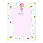 Floral y lunares comunicados personalizados