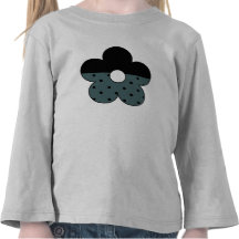 Floral y lunares en personalizado de los azules ma camisetas