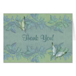 Florales en colores pastel de la mariposa le agrad felicitaciones