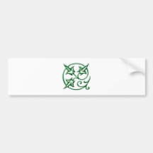 florales Ornament floral Auto Aufkleber