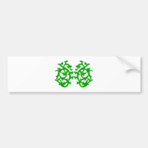 florales Ornament floral Auto Aufkleber