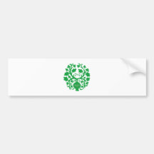 florales Ornament floral Auto Aufkleber