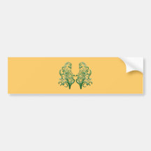 florales Ornament floral Auto Aufkleber