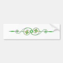 florales Ornament floral Autoaufkleber