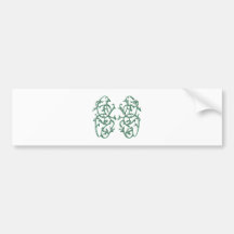 florales Ornament floral Autoaufkleber