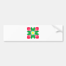 florales Ornament floral quadrat square Auto Aufkleber