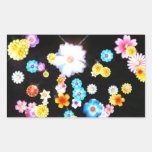 Florece al pegatina